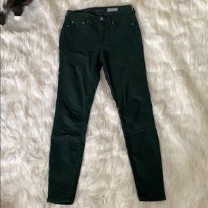 Hunter Green High Waisted Jeggings
